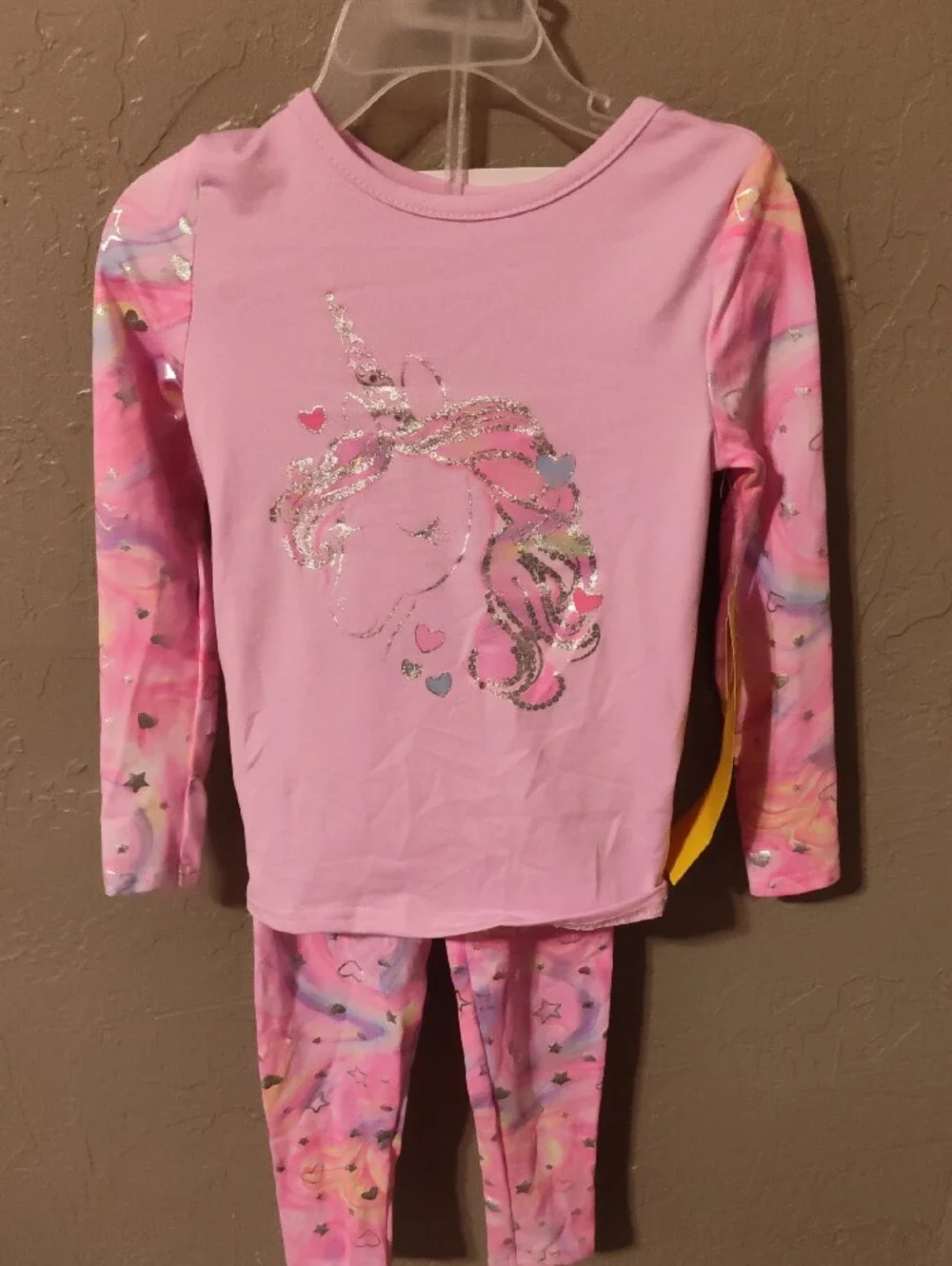 Kidgets Rainbow Star Long Sleeve Kids Pajama Set - Pastel